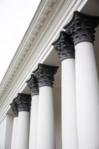 architecture with classical style columns